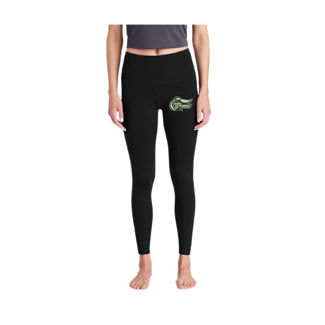 Komfort High Rise Soft Leggings in Black 7/8 Length